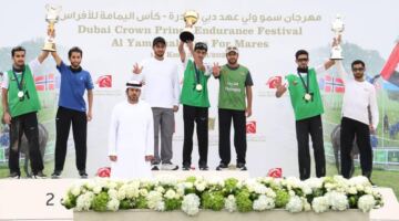 حمدان المنصوري يفوز بسباق كأس اليمامة للقدرة