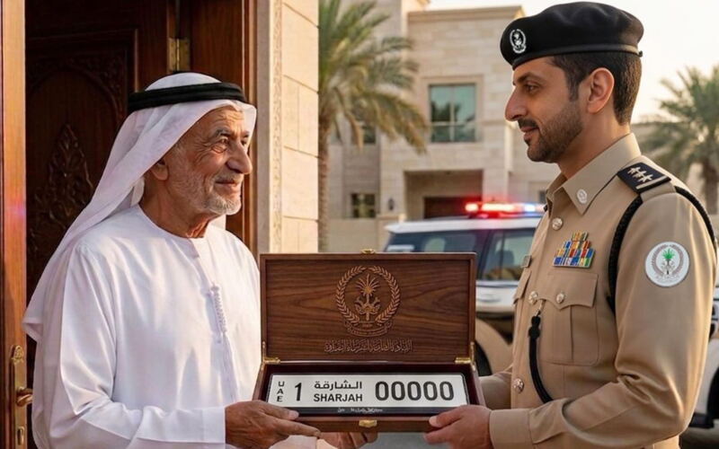 شرطة الشارقة: توصيل أرقام المركبات المفقودة لكبار السن وذوي الإعاقة