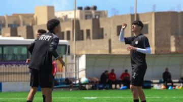 منتخب الناشئين ينهي تدريباته لمواجهة المغرب.. ودرويش يحفز اللاعبين