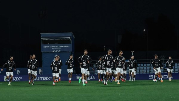 منتخب مصر يجري تدريبه في إسبانيول استعدادا لودية إسبانيا