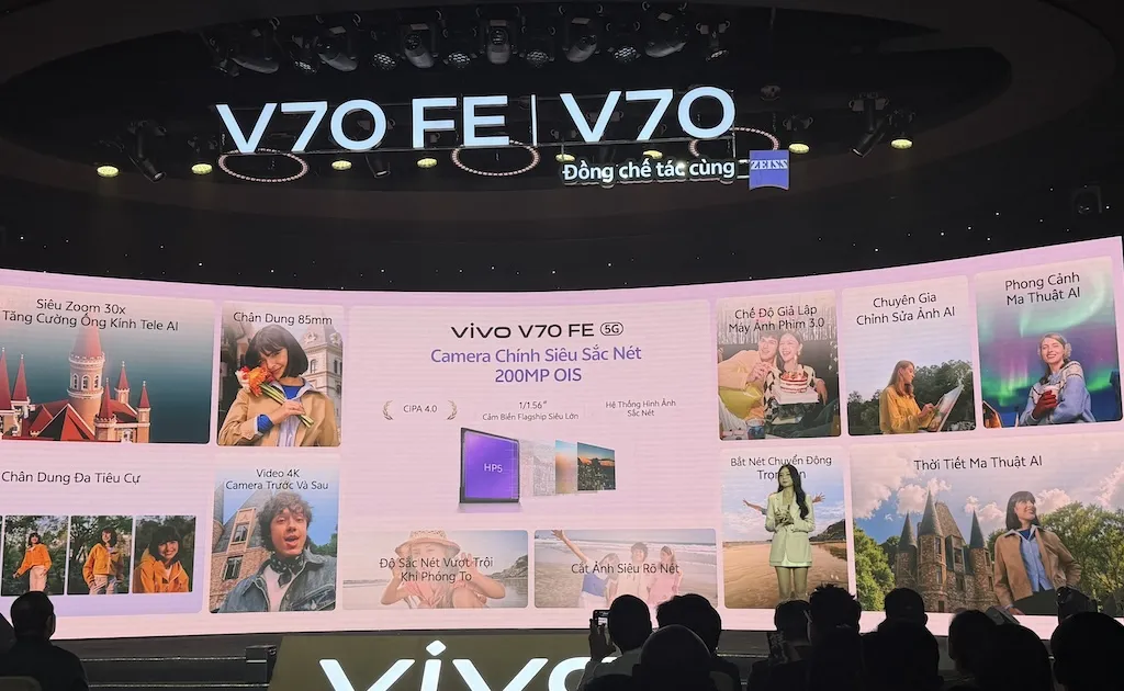 هاتفا Vivo V70 و Vivo V70 FE مصممان لعشاق التصوير الفوتوغرافي.