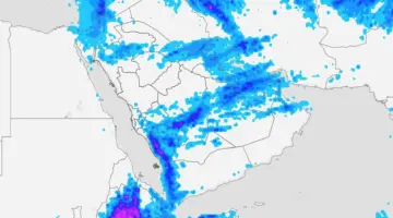 المركز الوطني للأرصاد | أمطار غزيرة مصحوبة بالبَرَد وجريان السيول في 7 مناطق | أحوال الطقس