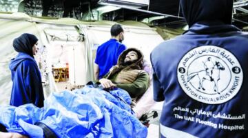 المستشفى الإماراتي العائم يستقبل 7 إصابات من غزة