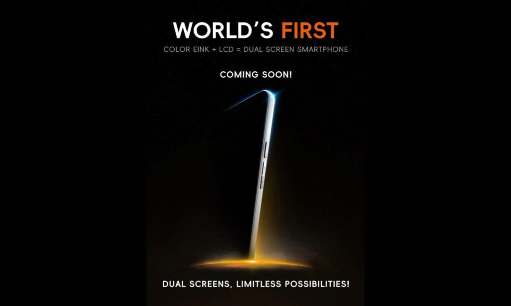 صدر للتو أول هاتف ذكي مزود بالحبر الإلكتروني الملون وشاشة LCD