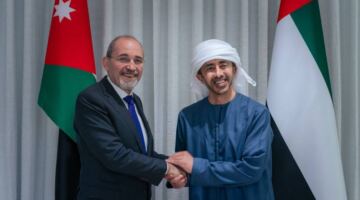 عبدالله بن زايد يستقبل أيمن الصفدي ويناقشان العلاقات الأخوية والتطورات في المنطقة