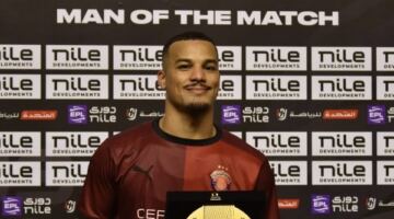 فخري لاكاي يحصد جائزة رجل مباراة الأهلي وسيراميكا كليوباترا