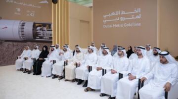 محمد بن راشد يعلن تدشين الخط الذهبي لمترو دبي