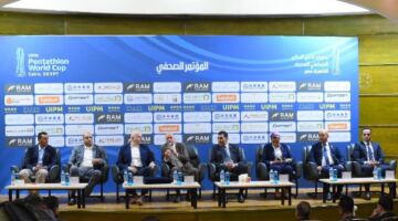 وزير الرياضة يحضر وقائع المؤتمر الصحفي لاستضافة مصر المرحلة الأولى من كأس العالم للخماسي الحديث