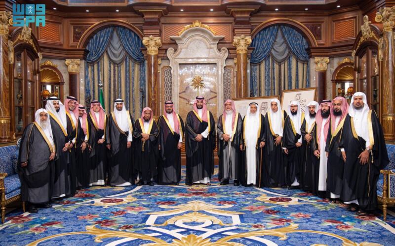 عام / سمو ولي العهد يستقبل مساء أمس وفد تكريم خادم الحرمين الشريفين نظير دعمه ورعايته لجمعيات تحفيظ القرآن الكريم في المملكة – وكالة الأنباء السعودية