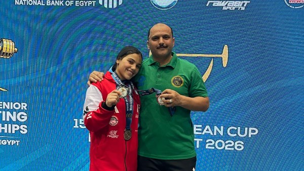 ميرنا طنطاوي تحصد 3 ميداليات في بطولة إفريقيا لرفع الأثقال للكبار
                                                
                                                
                                                    13/05/2026 01:05 ص
                                                
                                                
                                                    توجت اللاعبة ميرنا طنطاوي لاعبة المنتخب الوطني لرفع الأثقال، بـ ثلاث ميداليات في بطولة إفريقيا لرفع الأثقال للكبار بالإسماعيلية.